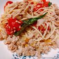あちゃママ♡'s cooksnap of when they made バジルとひき肉のエスニックパスタ　.