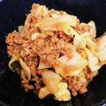 chamekichi's cooksnap of when they made キャベツとひき肉の甘味噌炒め.