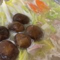 クックB15K48☆'s cooksnap of when they made 濃厚☆鶏ガラ白濁スープで本格博多風水炊き.