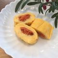 クック5E2Q86☆'s cooksnap of when they made 金時人参を卵巻き焼き.