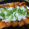 ゆきごまごま's cooksnap of when they made カリカリ油揚げの生姜焼き♡大根おろし添え.
