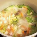まーきゅ's cooksnap of when they made ◆簡単あったか♡白菜とベーコンのスープ◆.