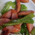 NACHIMAE's cooksnap of when they made 冷凍ストック☆ピーマンとウインナー炒め♪.
