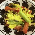 もこもこマン's cooksnap of when they made アスパラ菜★ベーコンと卵の炒めもの♪.