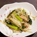 ☆あいちゃん's cooksnap of when they made もやしとほうれん草のピリ辛炒め.