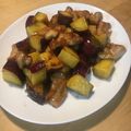 クックOSEUBQ☆'s cooksnap of when they made 鶏とサツマイモの照りマヨ炒め.