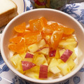 ☆あいちゃん's cooksnap of when they made 朝食に☆みかんと林檎のヨーグルト蜂蜜.