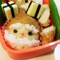 ☆anisanis☆'s cooksnap of when they made サンタいなり★クリスマスキャラ弁 お弁当.
