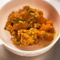 こまっちぇ's cooksnap of when they made かぼちゃのそぼろ煮★幼児食にも◎.