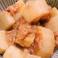 お菓子と女大工's cooksnap of when they made 長いもとシーチキンの煮物.
