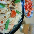 きゃよつん's cooksnap of when they made キムチとトマトのクリームパスタ.