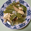 ぼくグディ's cooksnap of when they made 絹さやと油揚げの卵とじ.