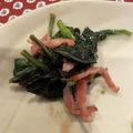 豆とオリーブ's cooksnap of when they made 金時草(ハンダマ)とベーコンの炒めもの.