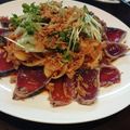 さぁ★たぁ★'s cooksnap of when they made 韓国ピリ辛だれ＊鰹のたたきと玉葱和え.