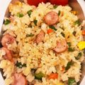 なーなちゃん's cooksnap of when they made 電子レンジで簡単！ウインナーの和風ピラフ.