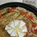 MUJIRUSI☆'s cooksnap of when they made 餃子皮でカマンベールミルフィーユ鍋.