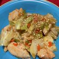 パンの妖精's cooksnap of when they made 簡単ヘルシー☆鶏むねのキャベツ炒め.