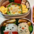 クックGB555E☆'s cooksnap of when they made すみっコぐらしのクリスマスキャラ弁☆.