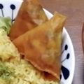 hinnokki's cooksnap of when they made 春巻きの皮で手作りサモサ！.