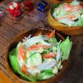 haruku221's cooksnap of when they made マヨラーが好きな、豆乳入りシーザーサラダ.