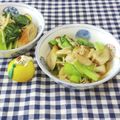 みかかめ's cooksnap of when they made 小松菜とちくわとえのきの煮浸し.