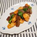 バカリャウ's cooksnap of when they made ピリ辛☆鶏ささみとこんにゃくの豆板醤炒め.