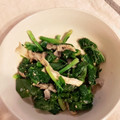 caruga's cooksnap of when they made ほうれん草と平茸のおひたし.