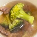 majyu1011's cooksnap of when they made BBQ余ったお肉で☆あったかカルビスープ.