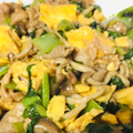 waco☺'s cooksnap of when they made 小松菜と豚肉のふわたま炒め.