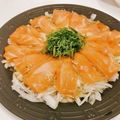 きりみてゃん's cooksnap of when they made 簡単 サーモンのカルパッチョ♪.