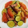 mana634's cooksnap of when they made 【簡単】夏野菜とベーコンのペペロン炒め.