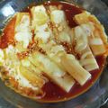 ハニバタ's cooksnap of when they made お餅でトッポギ風.