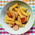 チェックのミニくま's cooksnap of when they made リメイク♪マカロニサラダをトマト味に.