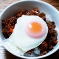 ポニーリボン's cooksnap of when they made そぼろde簡単　ロコモコ丼♪　　.