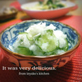 inyako's cooksnap of when they made きゅうり＆しらすのみぞれ和え.