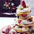 とのチャマ's cooksnap of when they made 水切りヨーグルトで☆ツリーパンケーキ.