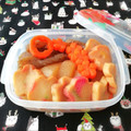 Newチヨコっと♪'s cooksnap of when they made 大根と蒟蒻の簡単煮物(レンジと鍋).