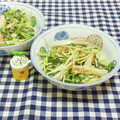 みかかめ's cooksnap of when they made おつまみ 竹輪と貝割れのわさびマヨ和え.