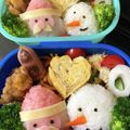 JOE12506's cooksnap of when they made クリスマスキャラ弁＊サンタさんおにぎり.