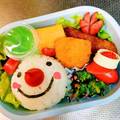 くまえる's cooksnap of when they made キャラ弁＊簡単♪クリスマス雪だるま弁当.