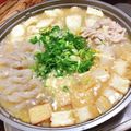ちゃちゃまる26's cooksnap of when they made 新提案！うどんが旨い濃厚“ねぎ味噌豚鍋”.