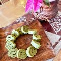 青空にうかぶくも's cooksnap of when they made 簡単抹茶・ココア伊達巻オーブン焼き.