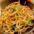 クックUR1SUQ☆'s cooksnap of when they made レンチン簡単★小松菜ともやしのナムル.