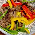 クックQVC2NN☆'s cooksnap of when they made 味つき牛ばら肉とピーマン炒め.