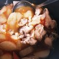 ♬あじさいのレシピ♬'s cooksnap of when they made 大根とじゃがいもと鶏肉のピリ辛煮物.