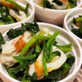 szkbleu's cooksnap of when they made お酢が決めて！ほうれん草とちくわのナムル.