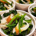 szkbleu's cooksnap of when they made お酢が決めて！ほうれん草とちくわのナムル.