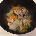 しーてっぷ's cooksnap of when they made 白菜と豚肉のあったか鍋風スープ.