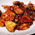 ◎ゆうさん's cooksnap of when they made 鶏肉とさつま芋の＊甘黒酢炒め.