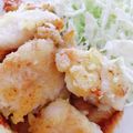 umi☆neco's cooksnap of when they made 油大さじ１！揚げない★鶏むね肉の塩唐揚げ.